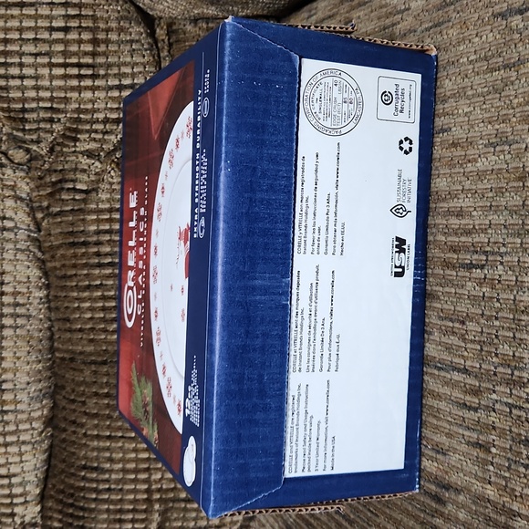 Corelle Winter Holiday Rudolph 12 Piece Dinnerware Set Christmas Winter New Year - Picture 7 of 8